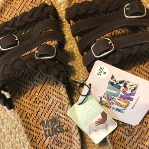 Muk Luks Genuine Suede Sandals